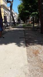 Pineta Ricciotti camminamenti in cemento